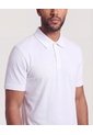 Polo Con Broches  Para Hombre Blanco Ostu de Ostu