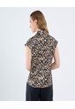 Blusa Para Mujer Manga Sisa Color Café Marca Ostu #40121139 de Ostu