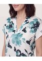 Blusa Con Escote En V  Para Mujer Verde Ostu de Ostu