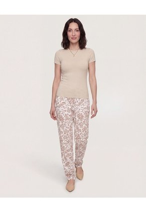 Jogger Con Bolsillos  Para Mujer Café Ostu