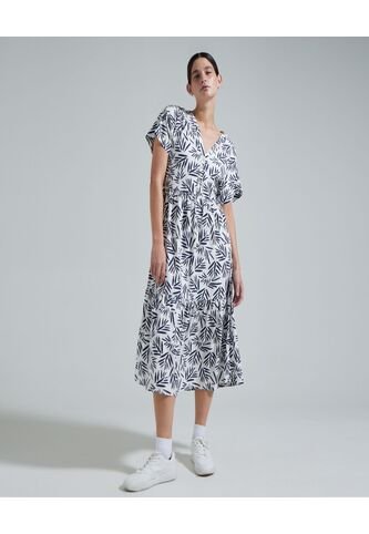 Vestido Para Mujer Manga Corta Color Blanco Marca Ostu #40170231 Ostu