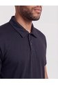 Polo Con Broches  Para Hombre Negro Ostu de Ostu