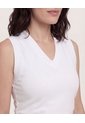 Chaleco Escote En V  Para Mujer Crema Ostu de Ostu