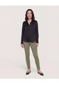 Pantalón Basico Tipo Chino  Para Mujer Verde Ostu de Ostu