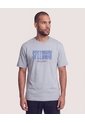 Camiseta Regular Estampado Speedway  Para Hombre Gris Ostu de Ostu