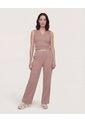 Pantalón Wide Leg  Para Mujer Café Ostu de Ostu