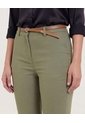 Pantalón Basico Tipo Chino  Para Mujer Verde Ostu de Ostu