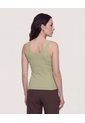 Camiseta Manga Sisa Escotada  Para Mujer Verde Ostu de Ostu