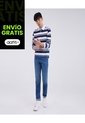 Jean Para Hombre Skinny Color Azul  Marca Ostu #60160234 de Ostu
