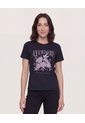 Camiseta Basica Screen  Para Mujer Negro Ostu de Ostu