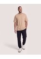 Camiseta Relaxed Estampado Posterior  Para Hombre Café Ostu de Ostu
