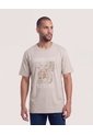 Camiseta Regular Estampado Moto  Para Hombre Café Ostu de Ostu