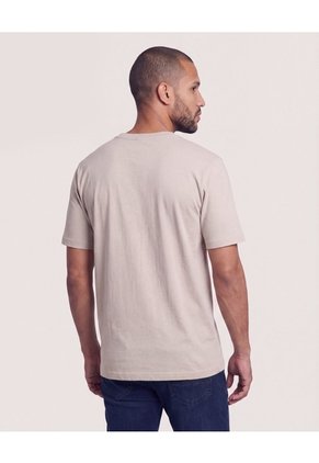 Camiseta Regular Estampado Moto Para Hombre Café Ostu