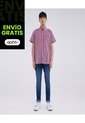 Jean Para Hombre Skinny Color Azul  Marca Ostu #60160222 de Ostu