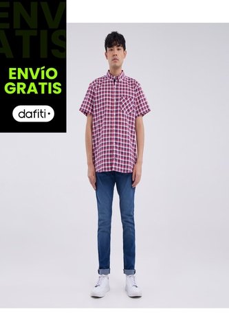 Jean Para Hombre Skinny Color Azul  Marca Ostu #60160222 Ostu