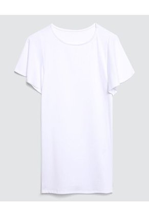 Camiseta Para Mujer Manga Corta Color Hueso Marca Ostu #40091626