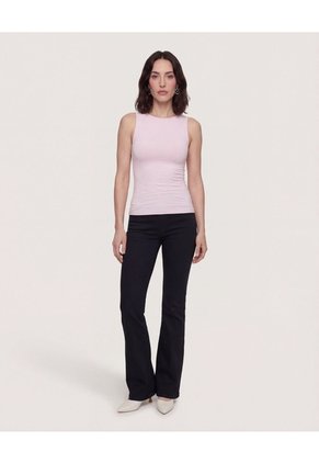 Camiseta Con Recogidos Para Mujer Lila Ostu