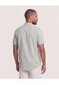Camisa Manga Larga Con Bolsillo  Para Hombre Gris Ostu de Ostu