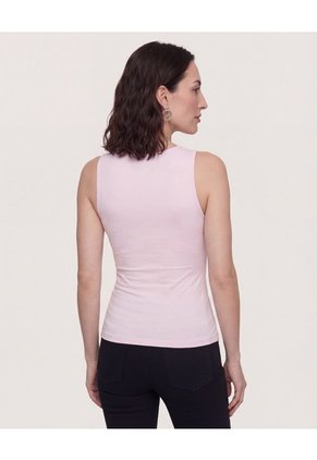 Camiseta Con Recogidos Para Mujer Lila Ostu