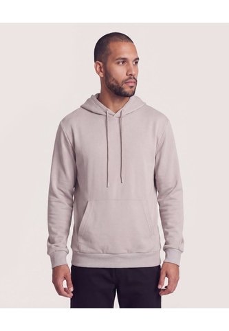 Buzo Hoodie Unicolor  Para Hombre Café Ostu Ostu