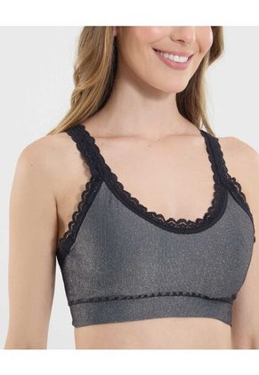 Top Para Mujer Top Color Negro Marca Ostu #40220383