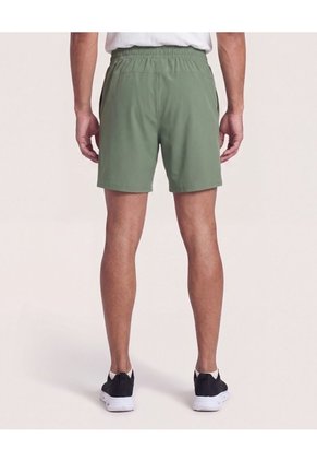 Bermuda Plana Unicolor  Para Hombre Verde Ostu