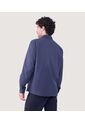 Camisa Para Hombre Manga Larga Con Bolsillo Cuello Casual M Color Azul Oscuro Marca Ostu #60010794 de Ostu