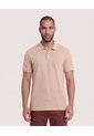 Polo Texturizada Manga Corta  Para Hombre Café Ostu de Ostu