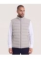 Chaleco Acolchado Con Cremallera  Para Hombre Gris Ostu de Ostu