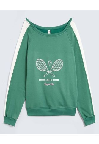Buzo Para Mujer Cuello Redondo Color Verde Marca Ostu #40060451 Ostu