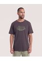 Camiseta Regular Estampado Hidden  Para Hombre Café Ostu de Ostu