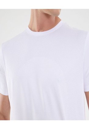 Camiseta Para Hombre Manga Corta Cuello Redondo Color Blanco Marca Ostu #60091693