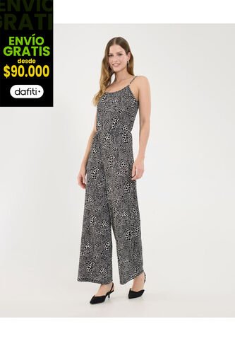 Enterizo Para Mujer Manga Sisa Color Negro Marca Ostu #40320127 Ostu