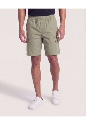 Bermuda Cargo Con Bolsillos Laterales  Para Hombre Verde Ostu Ostu