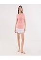 Camiseta Para Mujer Manga Corta Cuello Redondo Color Rosa Marca Ostu #40092491 de Ostu
