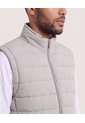 Chaleco Acolchado Con Cremallera  Para Hombre Gris Ostu de Ostu