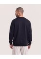 Buzo Cuello Redondo Unicolor  Para Hombre Negro Ostu de Ostu