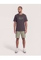 Camiseta Regular Estampado Hidden  Para Hombre Café Ostu de Ostu