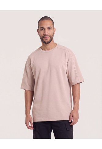 Camiseta Oversize  Para Hombre Arena Ostu Ostu