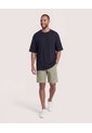 Bermuda Cargo Con Bolsillos Laterales  Para Hombre Verde Ostu de Ostu