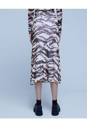 Falda Para Mujer Medio Color Blanco Marca Ostu #40140130