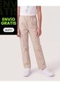 Jogger Básico Para Niña  Infantil Niña Beige Ostu de Ostu