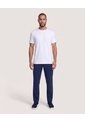 Camiseta Texturizada Contraste  Para Hombre Blanco Ostu de Ostu