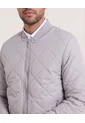 Chaqueta Acolchada Tipo Bomber  Para Hombre Gris Ostu de Ostu