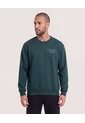 Buzo Cuello Redondo Estampado  Para Hombre Verde Ostu de Ostu