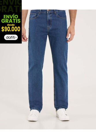 Jean Para Hombre Regular Color Azul  Marca Ostu #60160249 Ostu