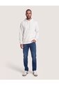 Hoodie Unicolor  Para Hombre Crema Ostu de Ostu
