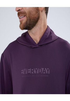 Buzo Para Hombre Hoodie Color Uva Marca Ostu #60060419