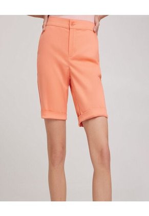 Bermuda Para Mujer Color Mandarina Marca Ostu #40100048