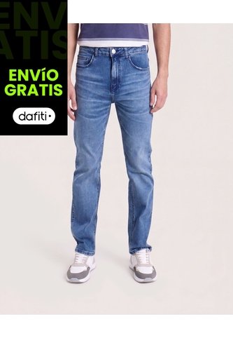 Jeans Regular  Para Hombre Azul Ostu Ostu